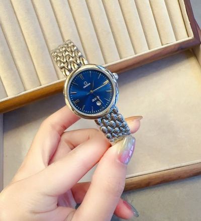 Omega De Ville Butterfly Clasp Imported Movement 27MM Lady Smooth Bezel Watch